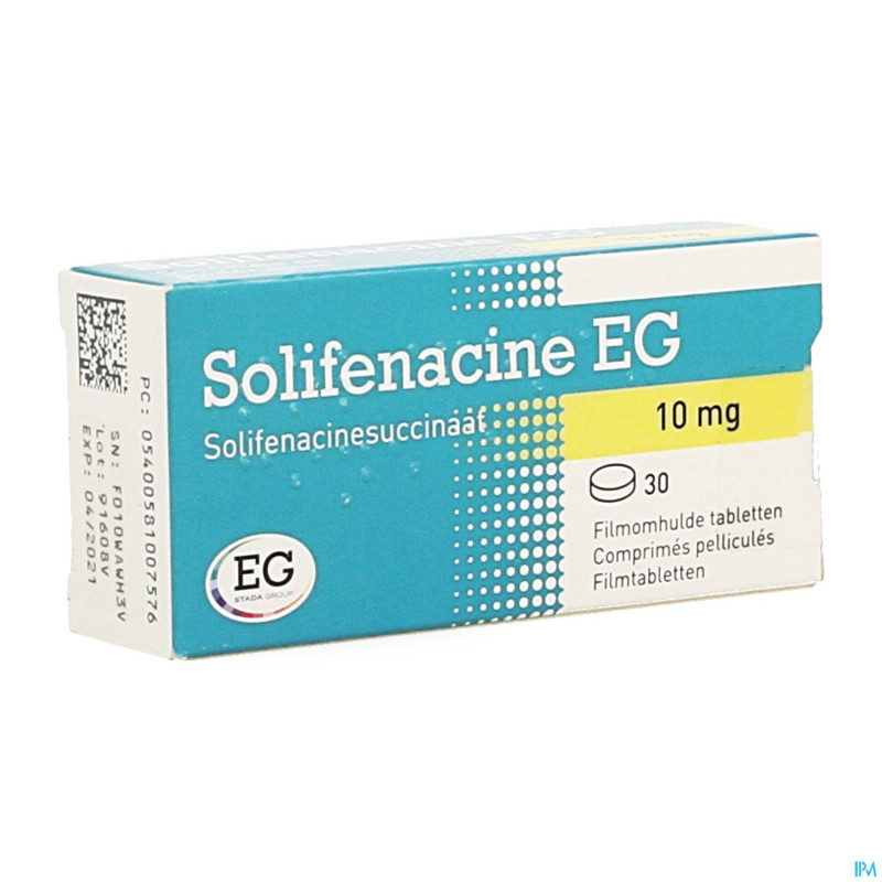 Solifenacine eg 10mg comp pell  30 pvc/alu