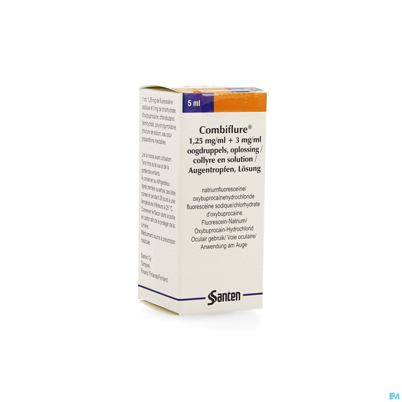 Combiflure 1,25mg/ml + 3mg/ml collyre sol 5ml