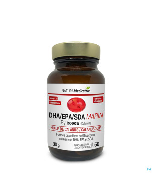 Marin huile calanus pot caps molle 60