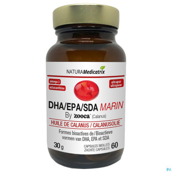 Marin huile calanus pot caps molle 60