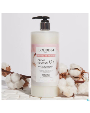 Doliderm gel douche 2en1 creme de coton    1l