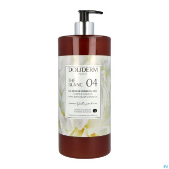 Doliderm gel douche 2en1 the blanc fl pompe    1l