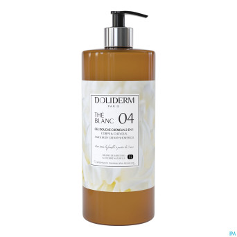 Doliderm gel douche 2en1 the blanc fl pompe    1l