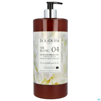 Doliderm gel douche 2en1 the blanc fl pompe    1l