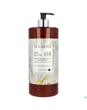 Doliderm gel douche 2en1 the blanc fl pompe    1l