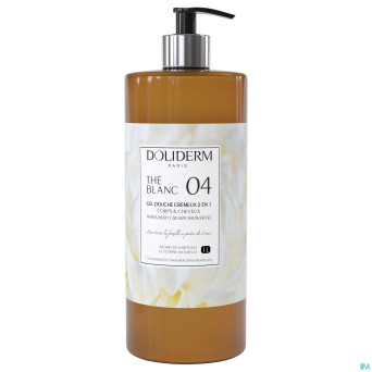 Doliderm gel douche 2en1 the blanc fl pompe    1l