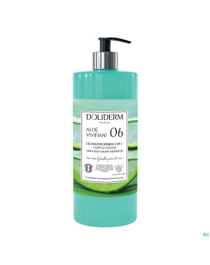 Doliderm gel douche 2en1 aloe vivifiant flpompe 1l