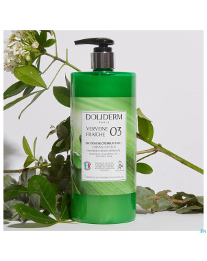 Doliderm gel douche 2en1 verveine frche flpompe 1l