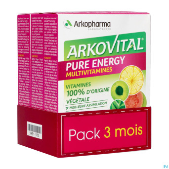 Arkovital pure energy 3mois    comp 3x30