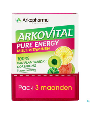 Arkovital pure energy 3mois    comp 3x30