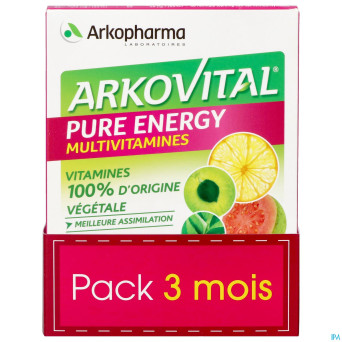 Arkovital pure energy 3mois    comp 3x30
