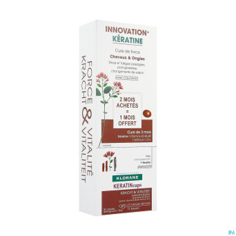 Klorane capil. keratin caps 3x30 nf