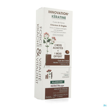 Klorane capil. keratin caps 3x30 nf