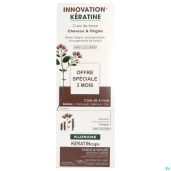 Klorane capil. keratin caps 3x30 nf