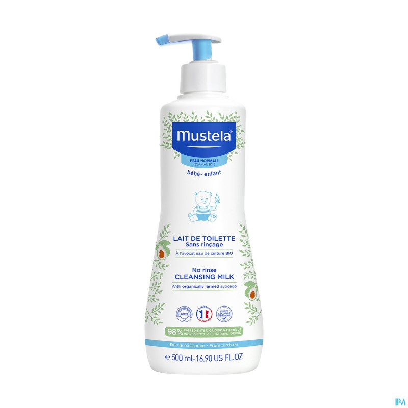 Mustela pn lait toilette s/rincage    500ml