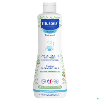 Mustela pn lait toilette s/rincage    750ml