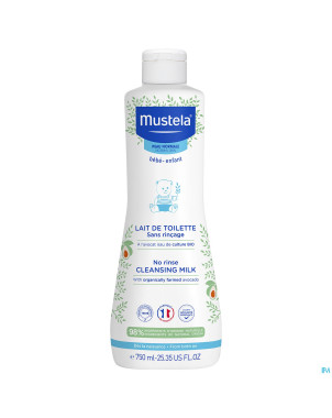 Mustela pn lait toilette s/rincage    750ml