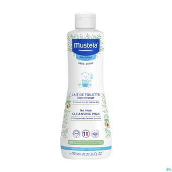 Mustela pn lait toilette s/rincage    750ml