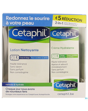Cetaphil promopack peaux sensibles + seches fr