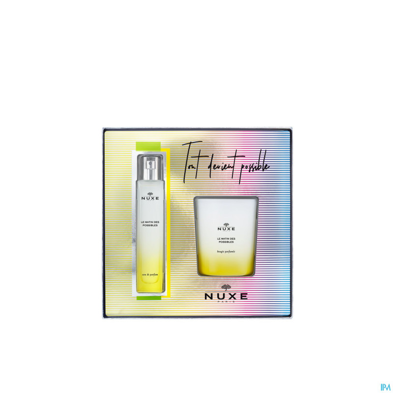 Nuxe coffret edp le matin des pos.50ml+bougie140g