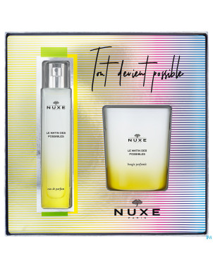 Nuxe coffret edp le matin des pos.50ml+bougie140g