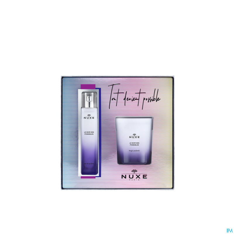 Nuxe coffret edp le soir des pos.50ml+bougie 140g