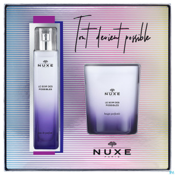 Nuxe coffret edp le soir des pos.50ml+bougie 140g