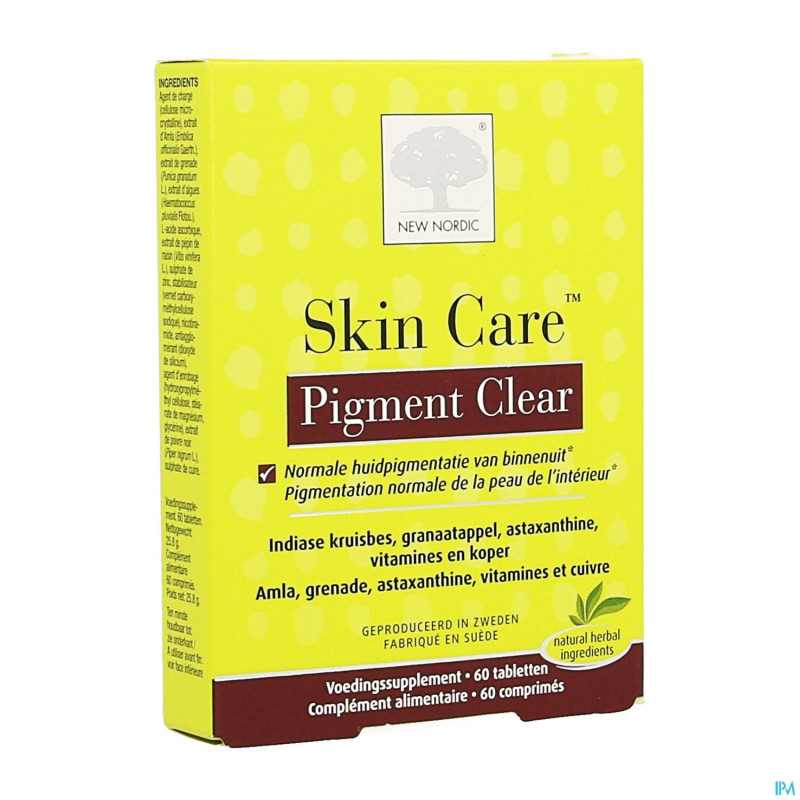New nordic skin care pigment clear    comp 60
