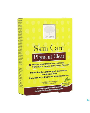 New nordic skin care pigment clear    comp 60