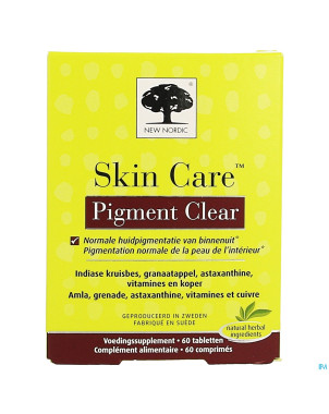 New nordic skin care pigment clear    comp 60