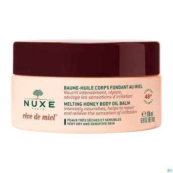 Nuxe reve de miel baume huile corps fond. 48h200ml