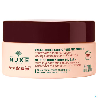 Nuxe reve de miel baume huile corps fond. 48h200ml
