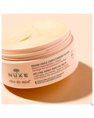 Nuxe reve de miel baume huile corps fond. 48h200ml