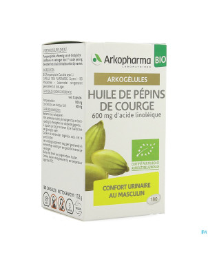 Arkogelules huile pepins courge bio    caps 180