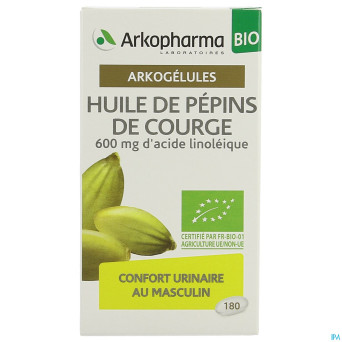 Arkogelules huile pepins courge bio    caps 180