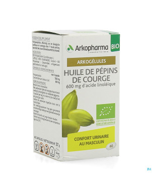 Arkogelules huile pepins courge bio    caps 60