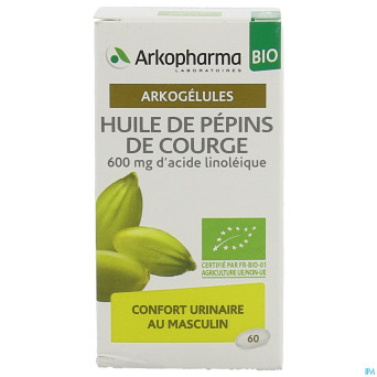 Arkogelules huile pepins courge bio    caps 60