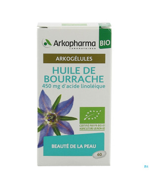 Arkogelules huile bourrache bio    caps 60