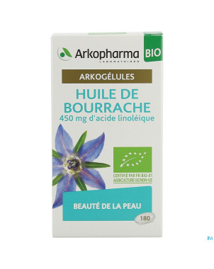 Arkogelules huile bourrache bio    caps 180