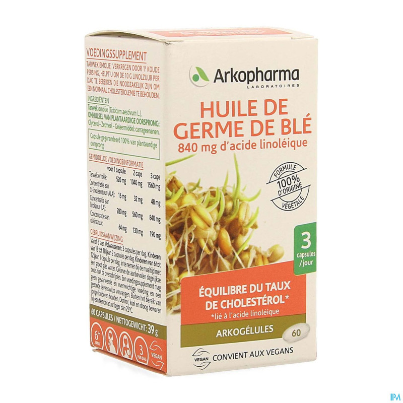 Arkogelules huile germes ble bio    caps 60