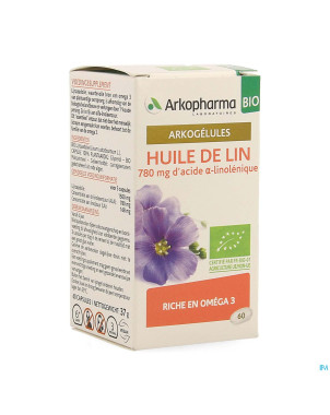 Arkogelules huile lin bio   caps 60