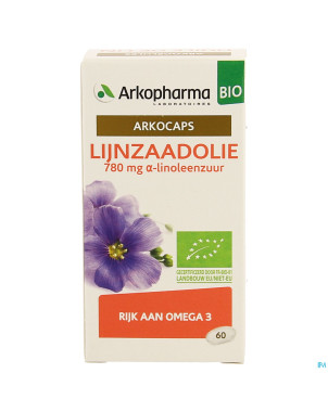 Arkogelules huile lin bio   caps 60