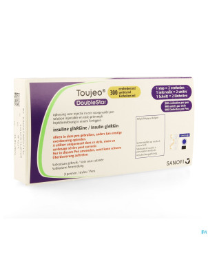 Toujeo doublestar 300u/ml sol inj stylo preremp. 3