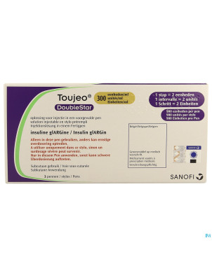 Toujeo doublestar 300u/ml sol inj stylo preremp. 3