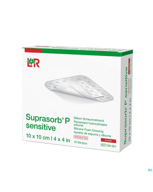 Suprasorb p sensitive border 10x10cm 10 139061