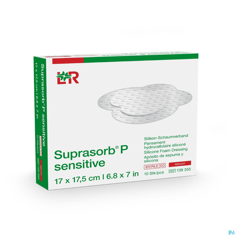 Suprasorb p sensitive sacrum 17,5x17,5cm 10 139355