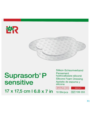Suprasorb p sensitive sacrum 17,5x17,5cm 10 139355