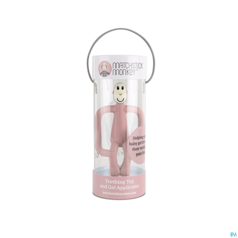 Matchstick monkey anneau dentition vieux rose