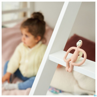 Matchstick monkey anneau dentition vieux rose