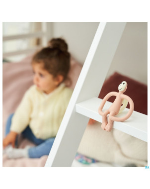 Matchstick monkey anneau dentition vieux rose